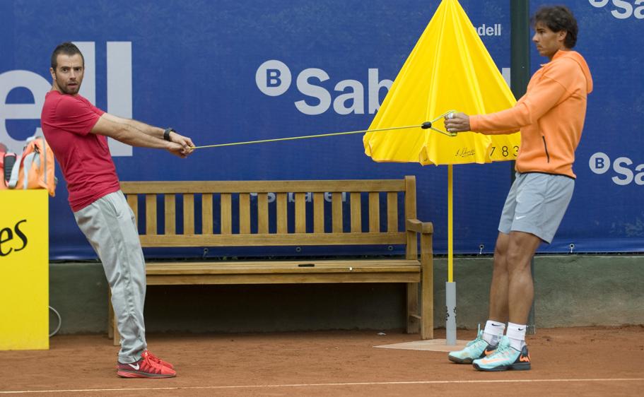 Primer entrenamiento de Rafa Nadal en el God Pict. 9