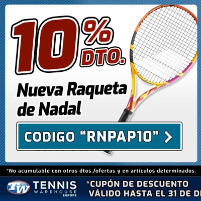 La nueva raqueta de Nadal, Babolat Pure Aero Rafa, al mejor precio