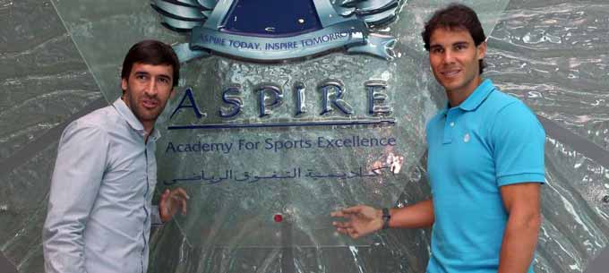 Nadal, con Raúl en Doha: No se puede estar en la cima siempre