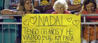 La abuela de 88 aos que viaj cas 1.500 kilmetros para conocer a Rafa Nadal