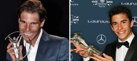 Rafa Nadal y Marc M�rquez ganan los Premios Laureus