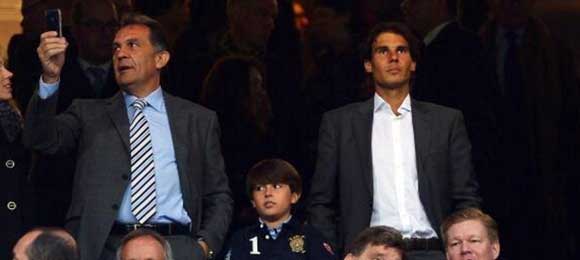 Rafa Nadal desde el Bernab�u: �Cristiano? Yo no silbar�a a nadie por concepto