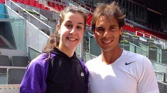 Carolina Marin, orgullosa de ser comparada con Rafa Nadal