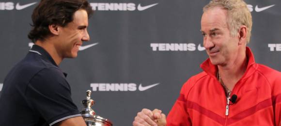 Nadal con McEnroe despus que el balear se proclamase campen del US Open 2010
