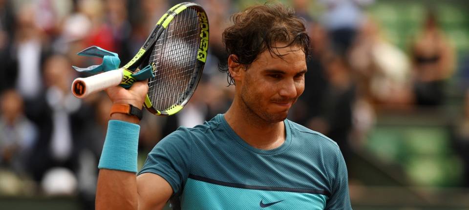 Rafa Nadal durante un instante del partido contra Facundo Bagnis en Roland Garros 2016