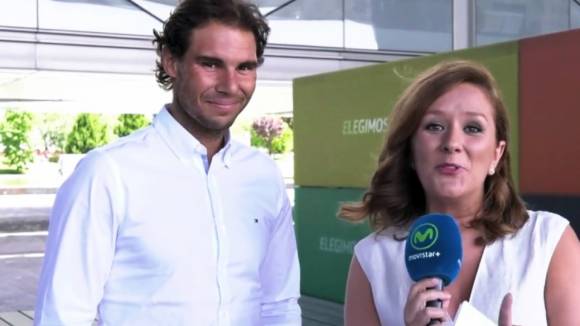 Nadal entrevistado en Movistar+ este martes en Madrid