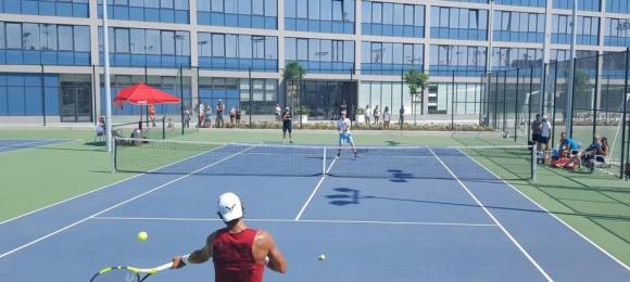 Nadal y Murray compartieron pista de entreno en Manacor este miercoles