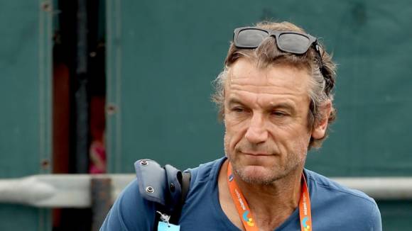 Mats Wilander durante el WTA Miami Open 2016