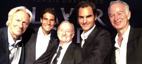 Presentacin de la Laver Cup con Federer y Nadal