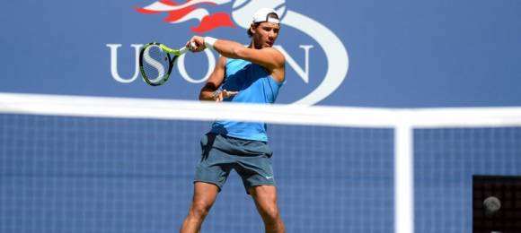 Primer entrenamiento de Nadal en el US Open 2016