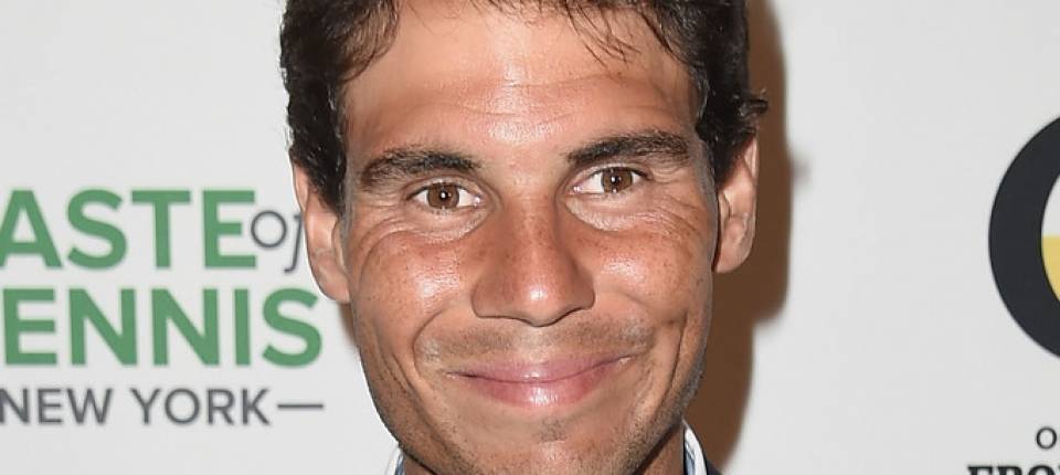 Rafael Nadal posando para un evento promovido por Taste of Tennis en Nueva York