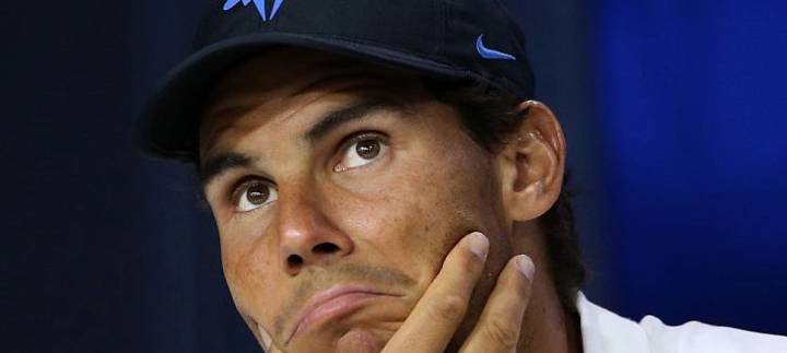 Rostro de Nadal durante la ltima rueda de prensa en el US Open 2016 (C) Getty Images