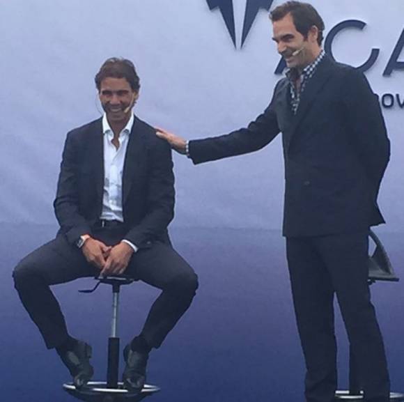 Declaraciones de Federer durante la presentacin de la Academia Rafa Nadal