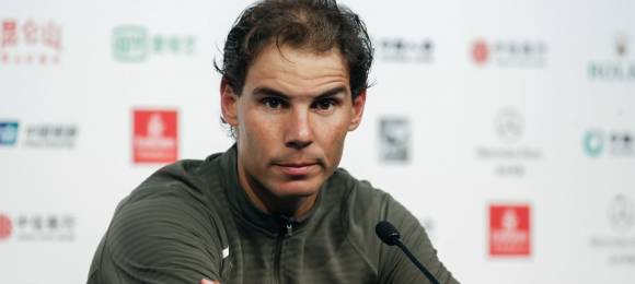Nadal en rueda de prensa post-partido vs Dimitrov en el China Open 2016