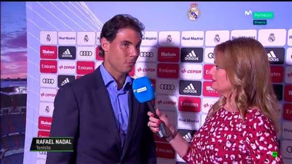 Nadal entrevistado en el Madrid-Athletic de LaLiga - Oct. 2016