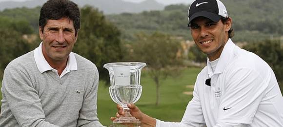 Olazbal y Nadal durante la edicin 2014 del Olazabal Nadal Invitational