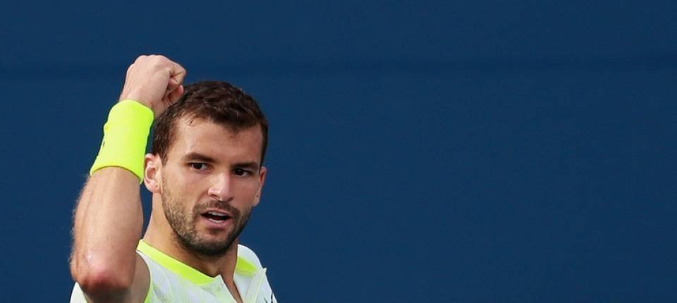 Grigor Dimitrov durante el US Open 2016 vs Joao Sousa