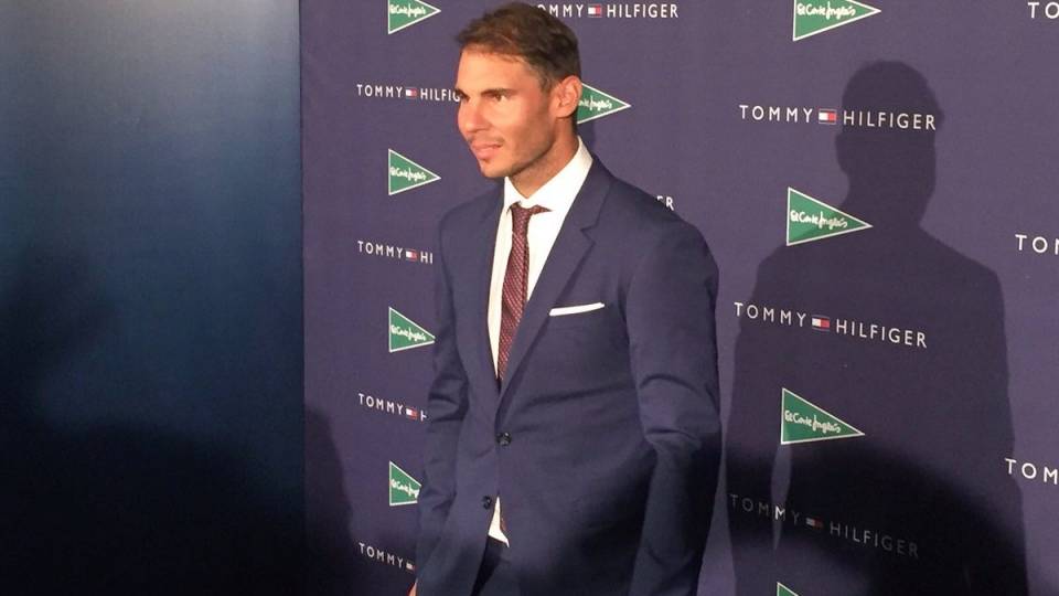 Nadal en un evento Tommy Hilfiger en el Corte Ingl�s 2016