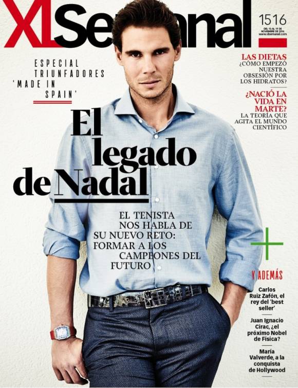 Rafa Nadal en portada de XL Semanal 13-Nov-2016