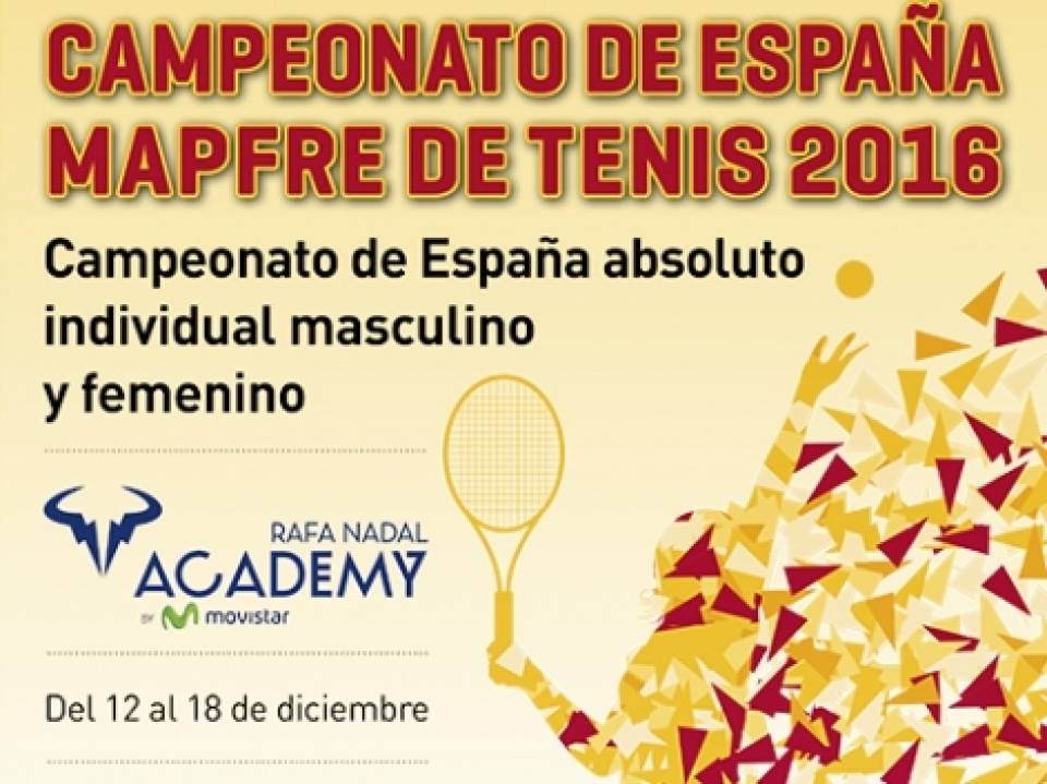 Cartel del Campeonato Nacional de Tenis 2016