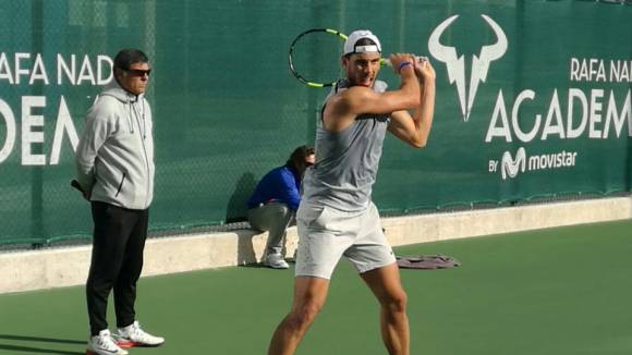 Entreno de Rafa Nadal en su Academia de Manacor - 9-Dic-2016