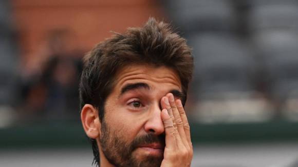 Marc Lpez tras ganar Roland Garros 2016 en el dobles