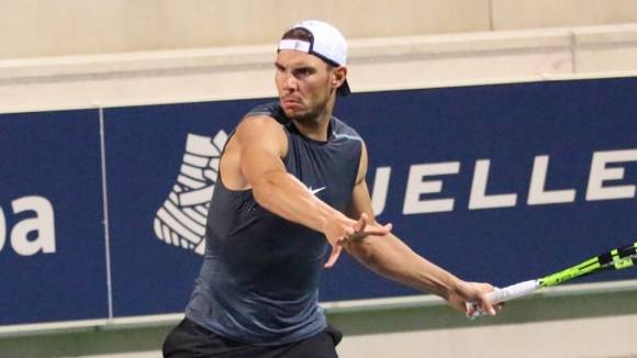Nadal entrenando en Manacor - 4-Dic-2016