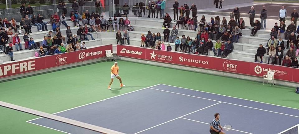 Rafa Nadal y Marc Lpez debutando en el Campeonato Nacional 2016 contra el duplo Taberner-Zapata