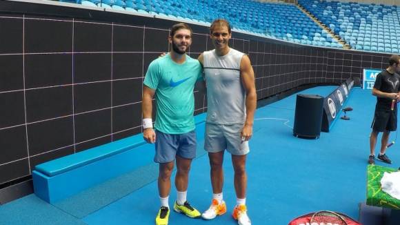 Antonescu y Nadal este miercoles en la pista Margaret del Abierto de Australia