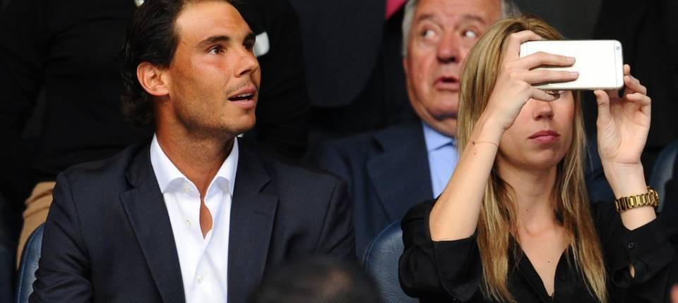 Nadal en el Santiago Bernabeu durante la semifinal de la UEFA entre el Real Madrid y el Manchester City en 2016