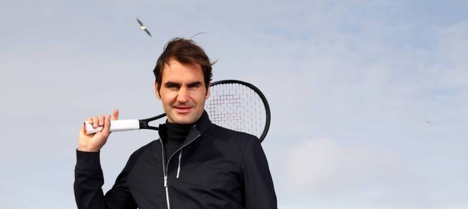 Roger Federer posa en el Puente de Carlos de Praga en la presentacin de la Laver Cup 2017