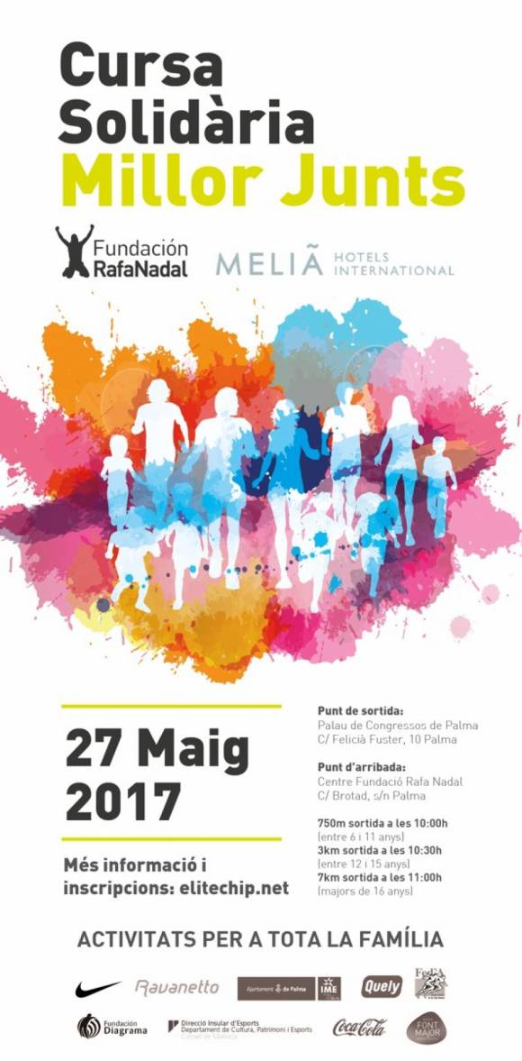 Cartel de la Carrera Solidaria Millor Junts 2017