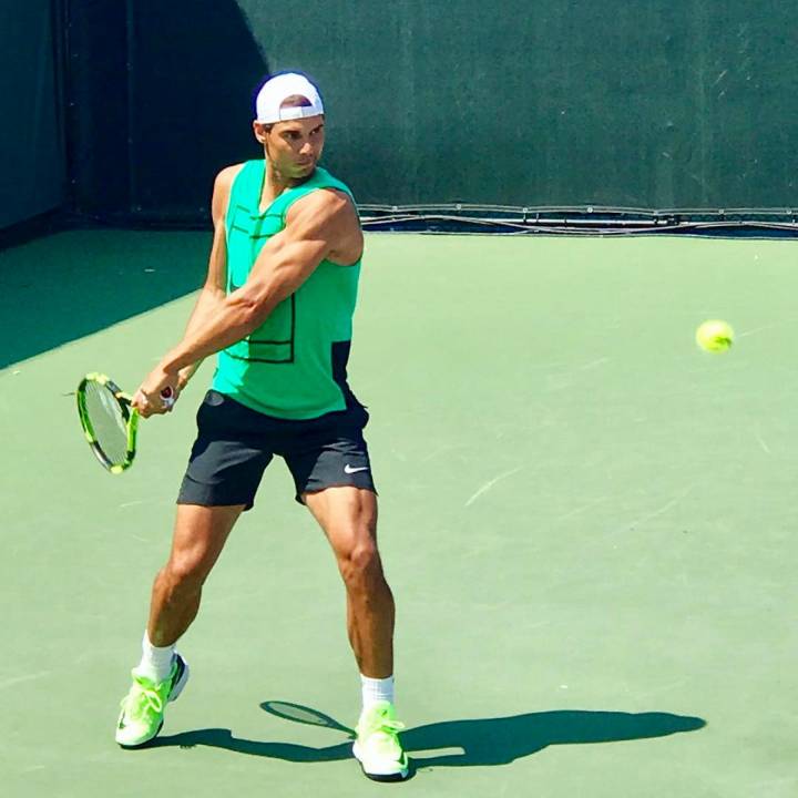 El excepcional estado de forma que Rafa Nadal mostr en Miami saltaba a la vista (C) VANN MONTE BELLO via Instagram