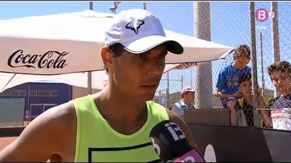 Nadal entrevistado despus de un entreno en Manacor - 12 Abril 2017