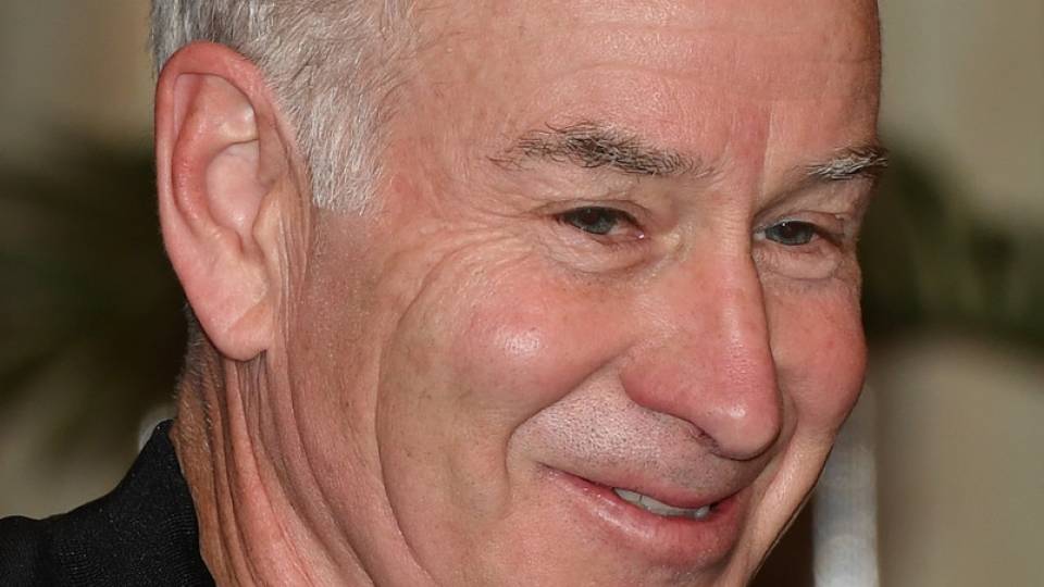 John McEnroe durante un evento benfico para la fundacin contra el SIDA de Elton John en las Vegas 2016