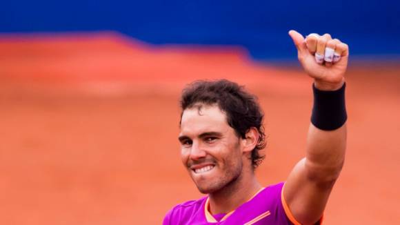 Nadal celebra su victoria en la final del God 2017 vs Thiem