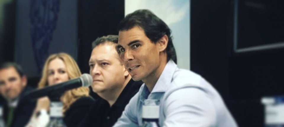 Rafa Nadal en rueda de prensa durante el Congreso LQDVI - 3 mayo 2017