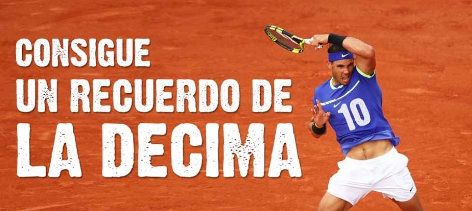 Portada del sorteo de la camiseta de La Dcima en Roland Garros