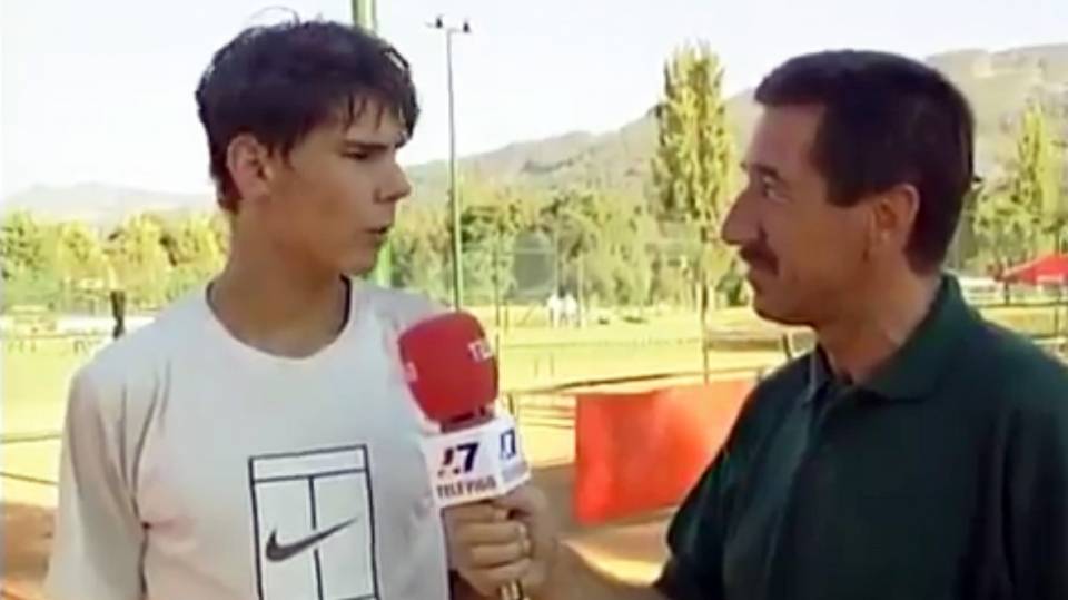 Nadal entrevistado con tan slo 16 aos