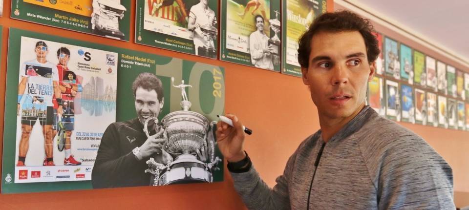 Rafa Nadal tras proclamarse campen del Conde God 2017