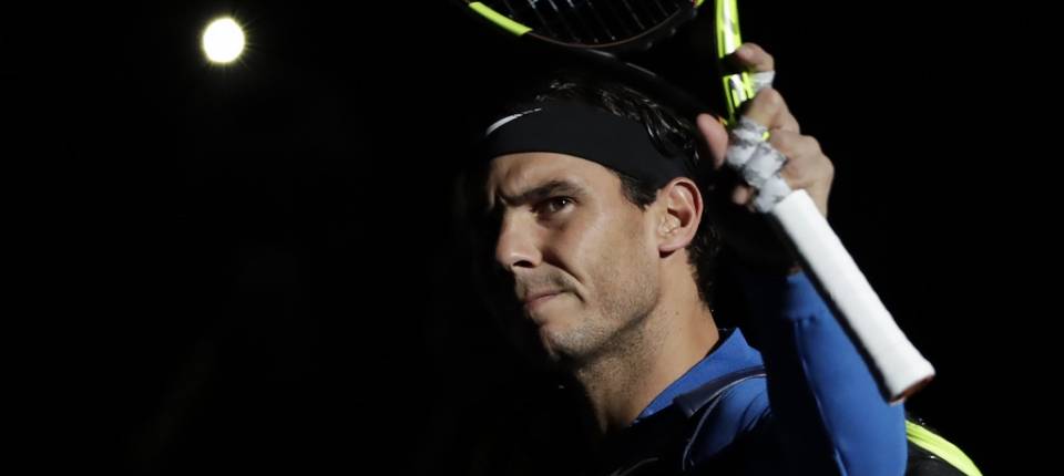 Rafa saludaba en su partido contra Pablo Cuevas - R3 Paris-Bercy 2017