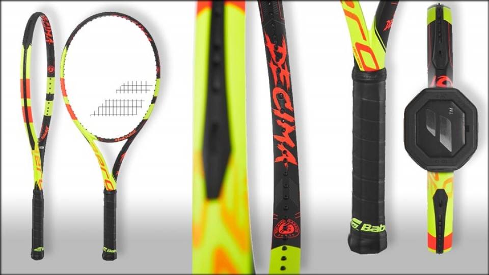 Diferentes vistas del espectacular diseo de la nueva Babolat Pure Aero Decima