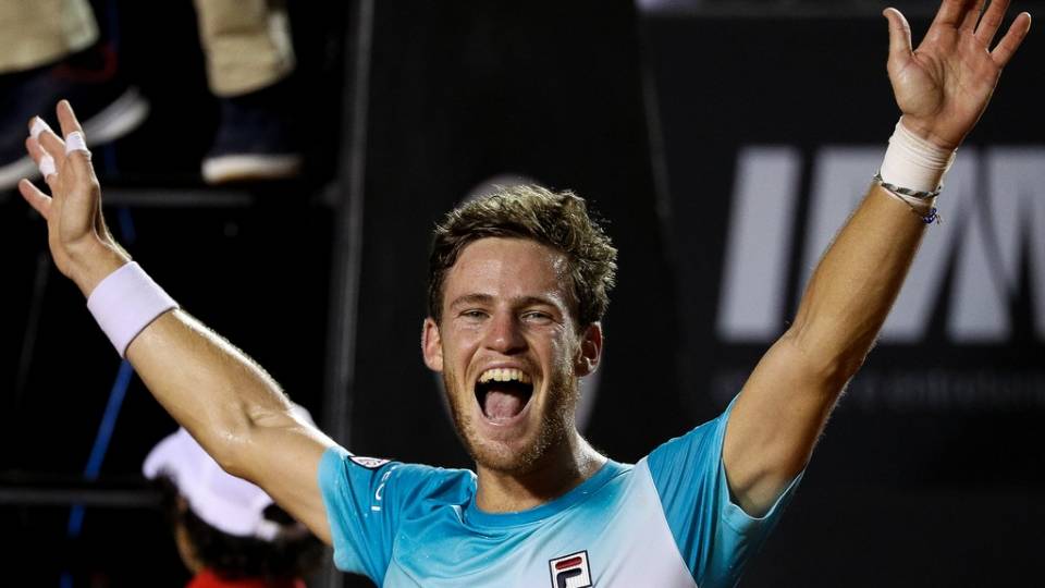 La felicidad de Schwartzman tras ganar el torneo ATP Rio Open 2018