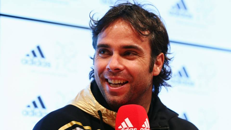 Fernando Gonzlez atendiendo a un evento de Adidas en 2012, en la ciudad de Westfield Stratford