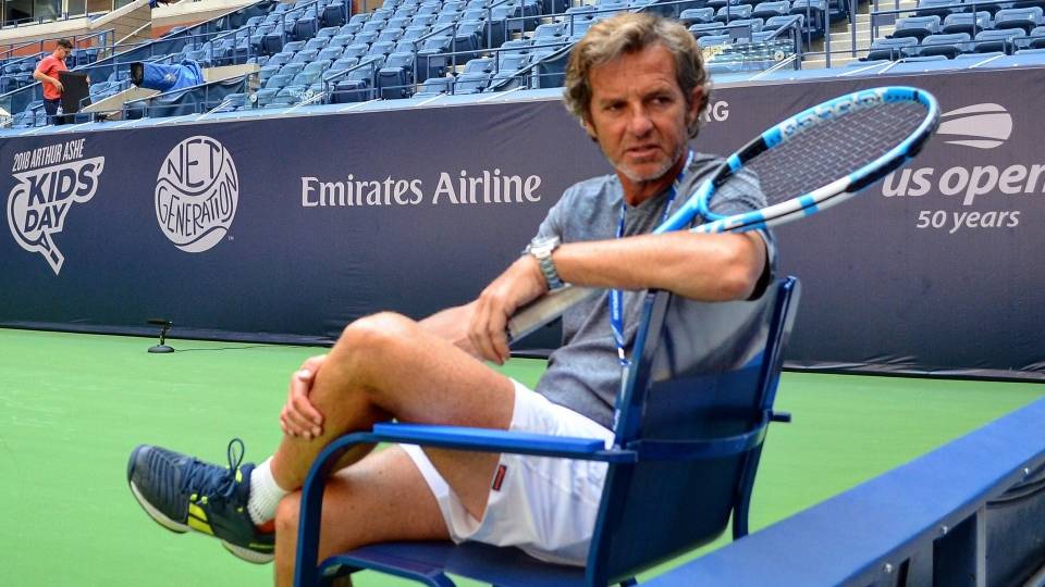 Francis Roig durante el Kids Day del US Open 2018