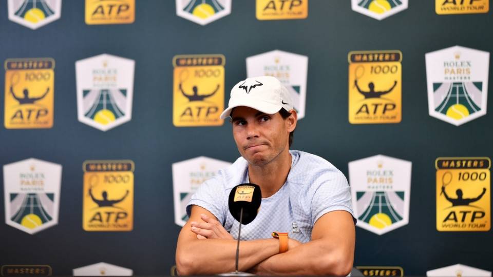 Rueda de prensa de Nadal antes de debutar en el Masters 1000 de Pars