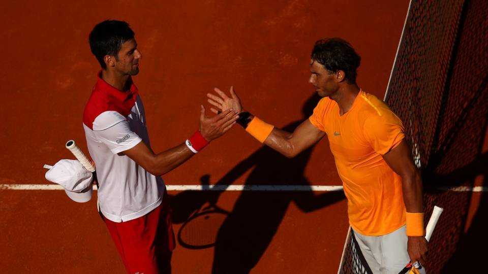 Djokovic felicita a Nadal por su victoria en el Masters 1.000 de Roma 2018