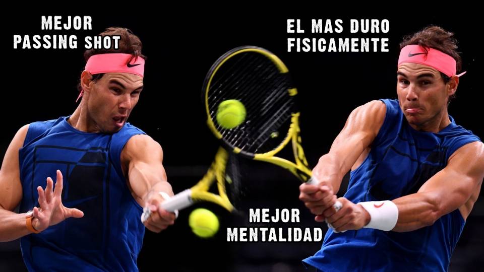 Ejecucin de algunos de los mejores golpes de Rafa Nadal