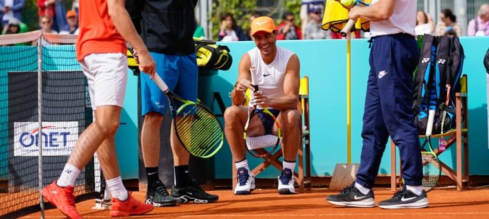 Rafa Nadal este martes en el Mutua Madrid Open