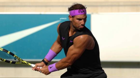 Rafa Nadal durante un entrenamiento en su Academia - 29 julio 2019